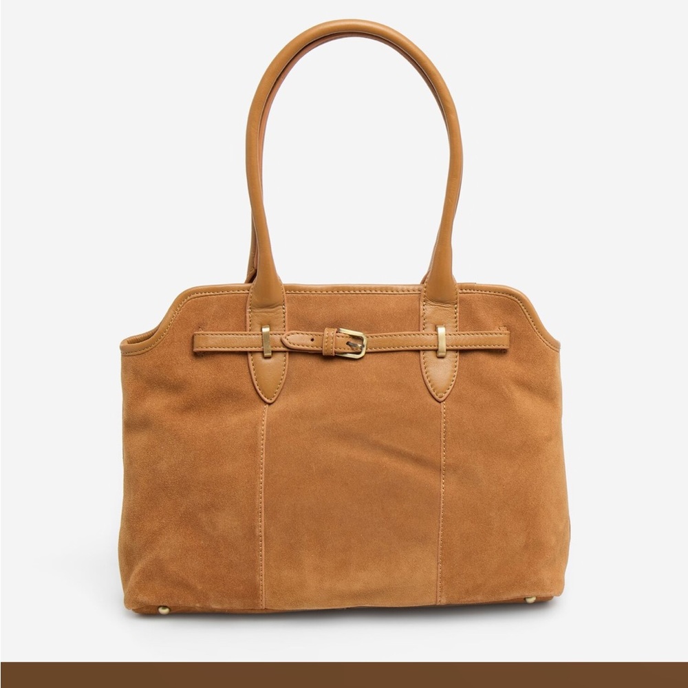 Mercer & Madison Brown Suede Shoulder Bag - New